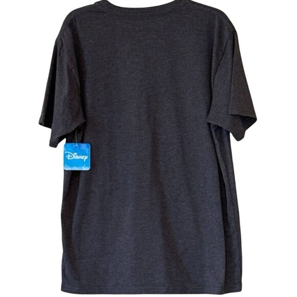 Disney Striped Silver Mickey Mouse Florida Gray Tee Shirt Size Small 34/36 NWT - Picture 3 of 5